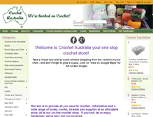 Tablet Screenshot of crochetaustralia.com.au